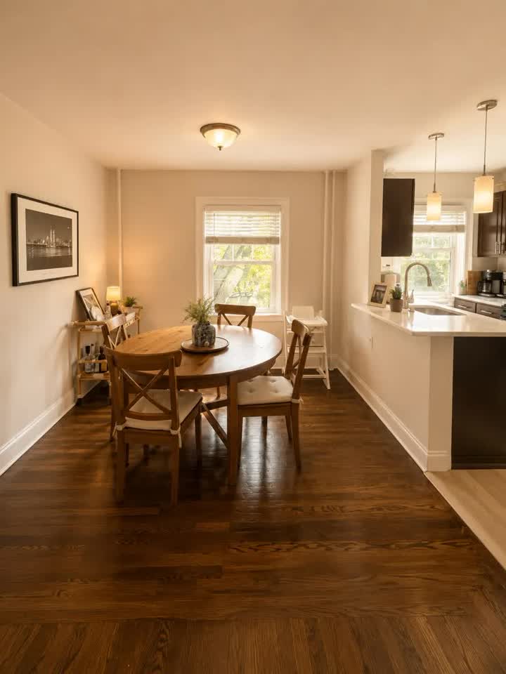 Dining area cleaned by Eva Pro Cleaning