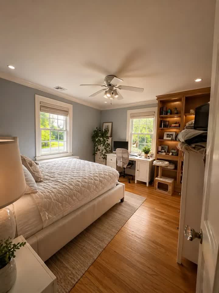 Bedroom cleaned by Eva Pro Cleaning