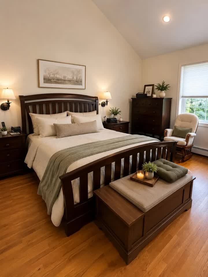Bedroom cleaned by Eva Pro Cleaning