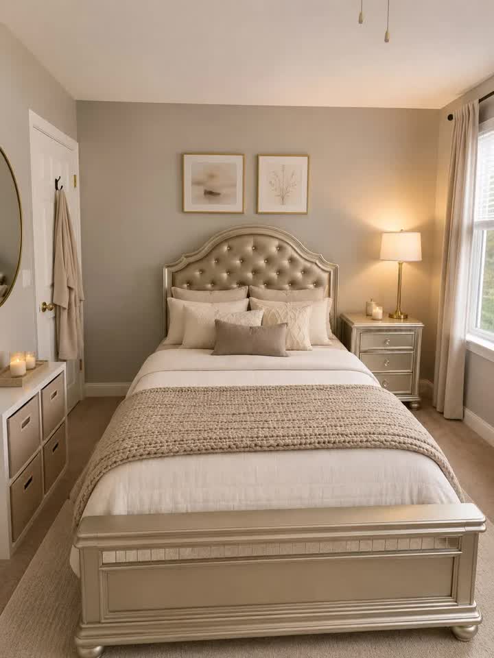 Bedroom cleaned by Eva Pro Cleaning