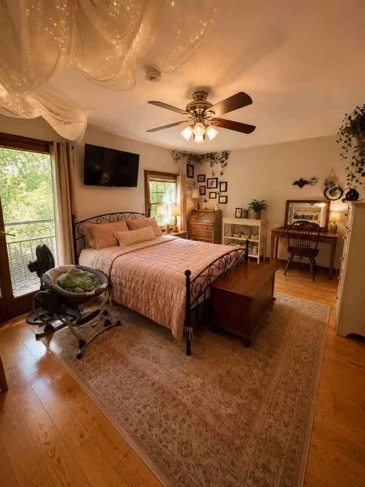 Bedroom cleaned by Eva Pro Cleaning