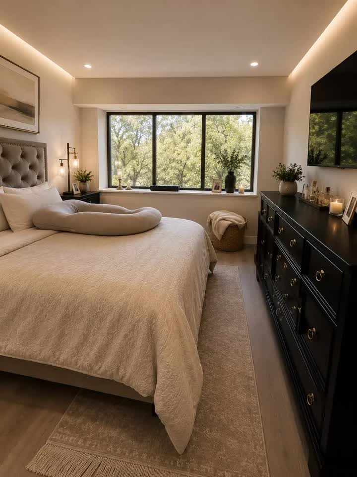 Bedroom cleaned by Eva Pro Cleaning